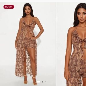 2 piece fashion nova set large